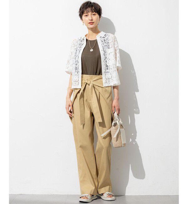 23区「【SLOW/一部店舗限定】好評につき追加生産！モチーフレース シャツ」|シャツ・ブラウス|