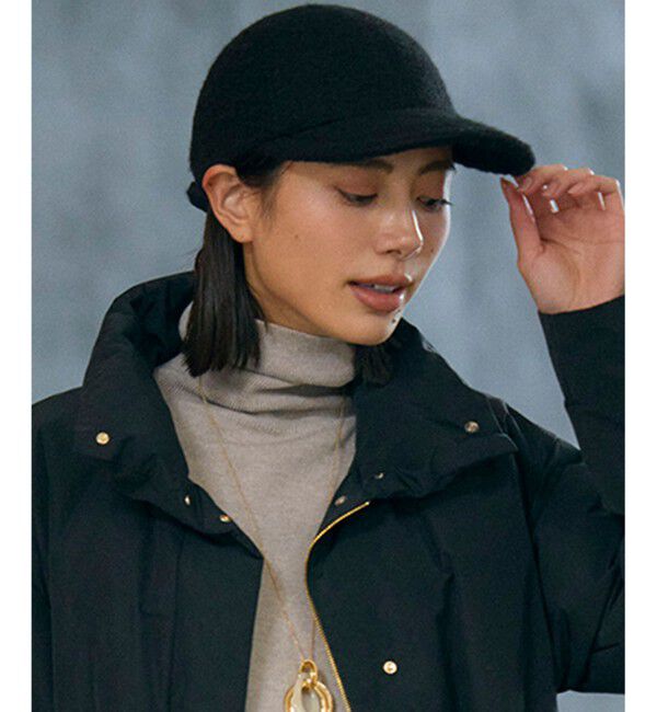 23区「プードルボア キャップ」|キャップ・キャスケット|ブラック系