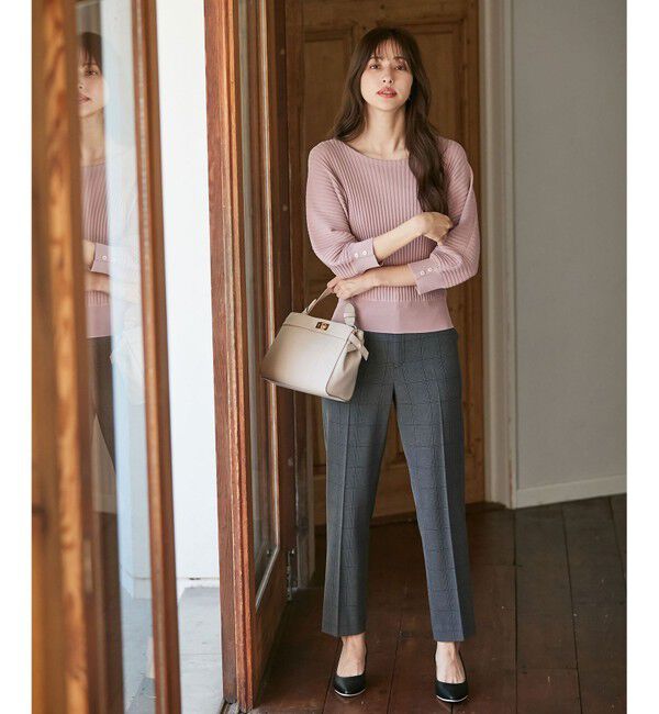 ANY SIS「【蓄熱効果】サーモトロン 2WAYストレッチ テーパードパンツ（チェック柄）」|その他|