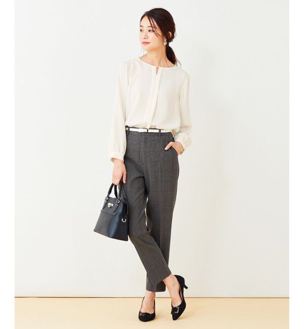 ANY SIS「【蓄熱効果】サーモトロン 2WAYストレッチ テーパードパンツ（チェック柄）」|その他|