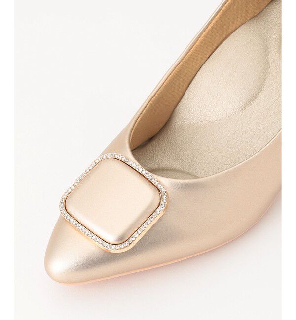 any SiS「【22.5cm~24.5cm】スクエアストーン パンプス」|パンプス|