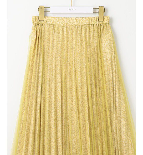 any SiS「【洗える】チュールレイヤードプリーツ スカート」|スカート|