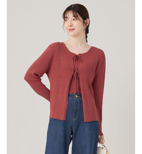 any SiS「【2SET】リボンカーデツイン ニット」|ニット・セーター|