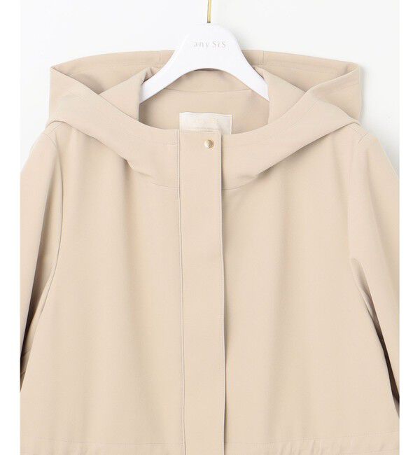ANY SIS「【撥水・UVカット・洗える】フーデットロング コート」|ミリタリー・モッズコート|