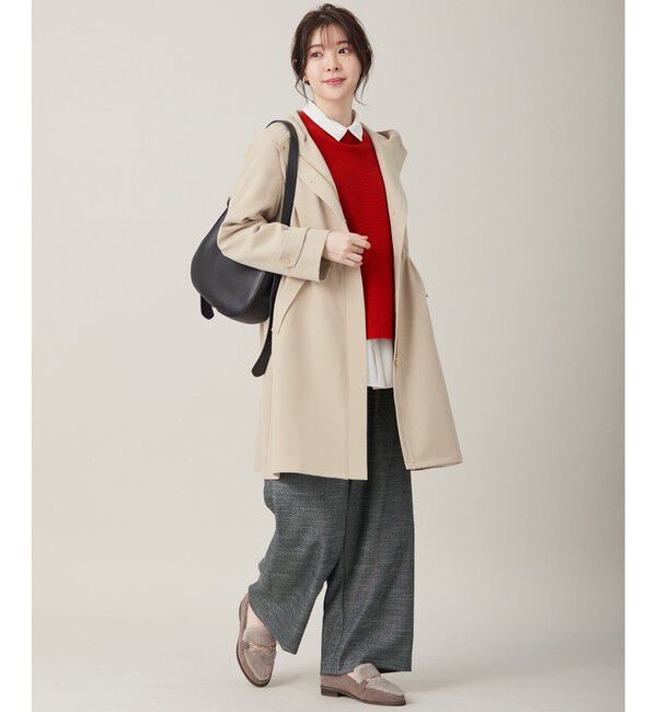 ANY SIS「【撥水・UVカット・洗える】フーデットロング コート」|ミリタリー・モッズコート|