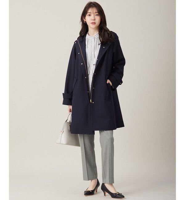 ANY SIS「【撥水・UVカット・洗える】フーデットロング コート」|ミリタリー・モッズコート|