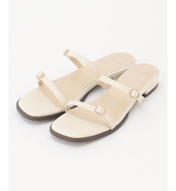 ANY SIS「【23.0~24.0cm】フェミニンフラット サンダル」|サンダル|