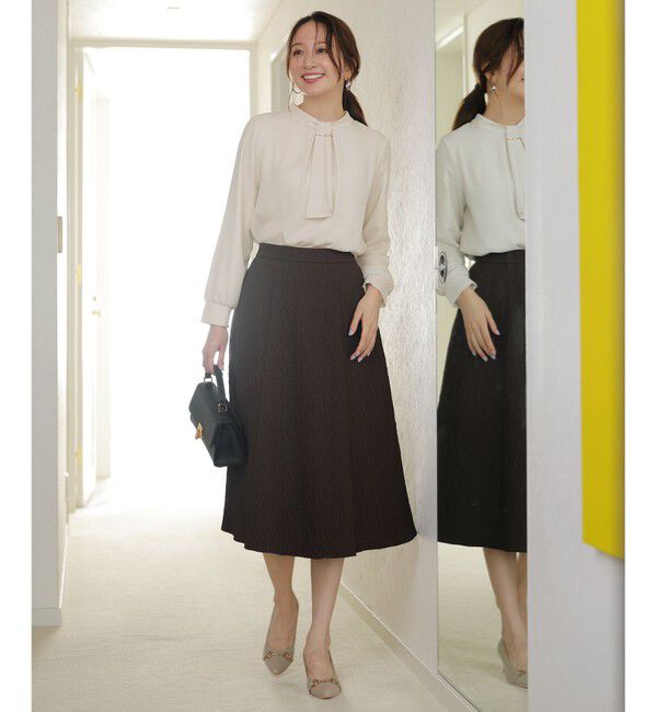 ANY SIS「【4WAY・裏起毛】エニポカ ボウタイ ブラウス」|シャツ・ブラウス|