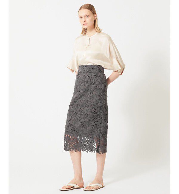 BEIGE,「NARCISSUS / レーススカート」|スカート|