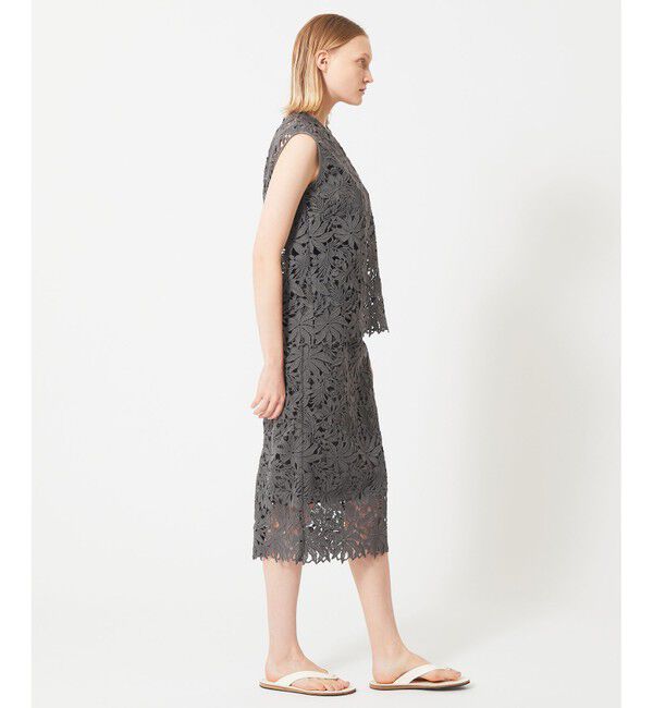 BEIGE,「NARCISSUS / レーススカート」|スカート|