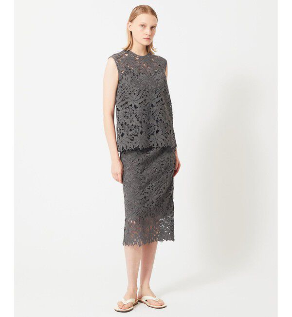 BEIGE,「NARCISSUS / レーススカート」|スカート|