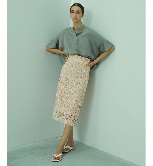 BEIGE,「NARCISSUS / レーススカート」|スカート|