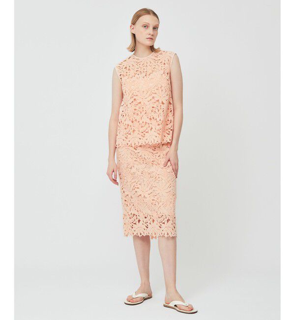 BEIGE,「NARCISSUS / レーススカート」|スカート|