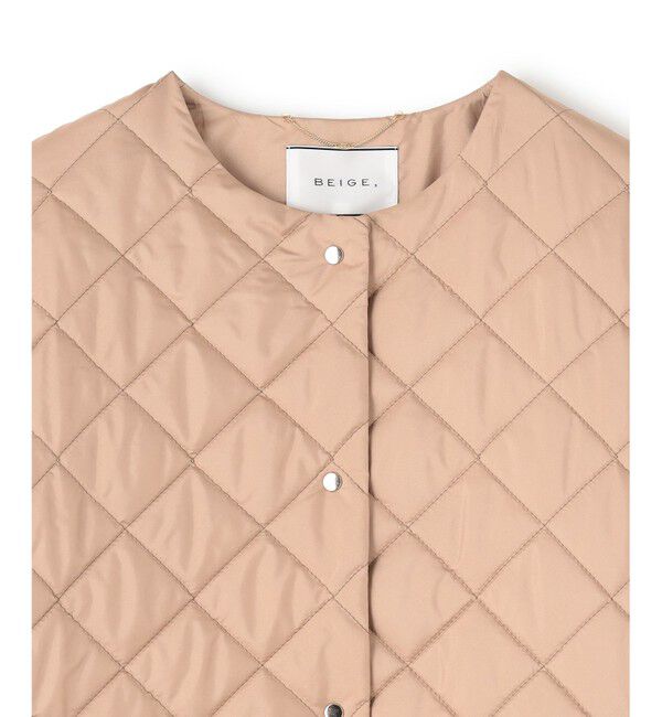 BEIGE,「【S-size】JACOB / キルティングアウター」|ダウン|