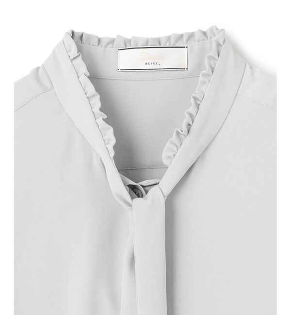 BEIGE,「【洗える】EVA / ボウタイロングスリーブブラウス」|シャツ・ブラウス|
