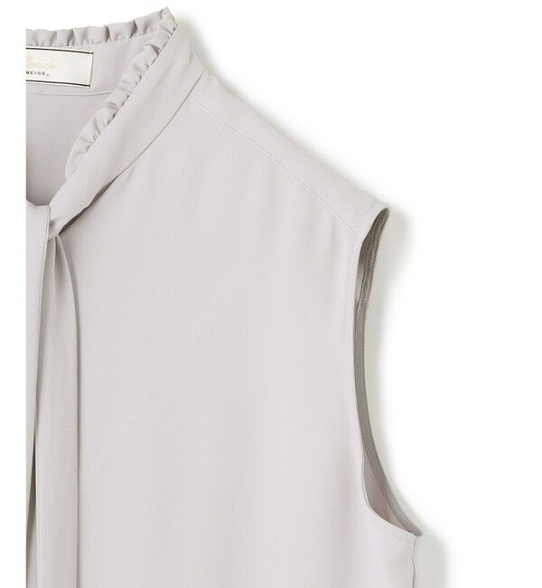 BEIGE,「【洗える・L-size】EVA / ボウタイブラウス」|シャツ・ブラウス|