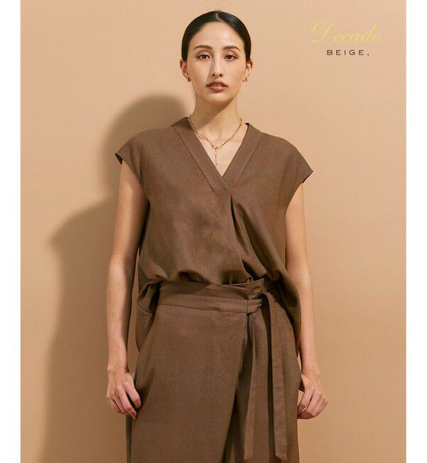 BEIGE,「CAROLE / ペプラムブラウス」|シャツ・ブラウス|Mocha