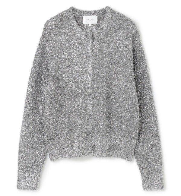 BEIGE,「【洗える】MARRONNIERS / ラメテープヤーンカーディガン」|カーディガン|