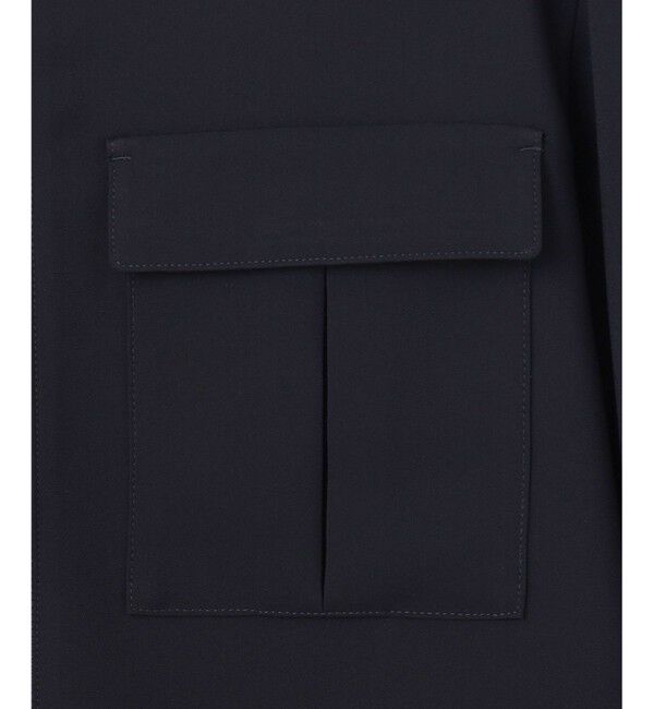 BEIGE,「【洗える】JASMINE / スタンドカラージップブラウス」|シャツ・ブラウス|