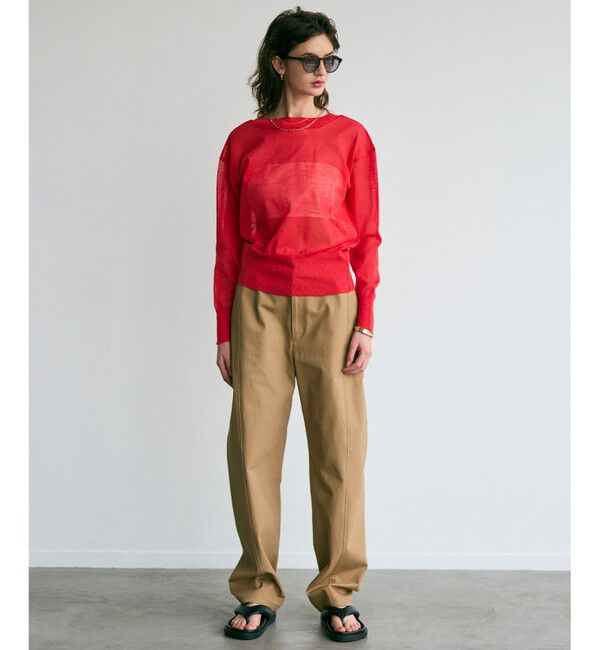 BEIGE,「【洗える】GAZANIA / コットンチノカービーパンツ」|チノ|