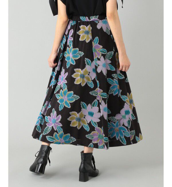 GRACE CONTINENTAL「モザイクジャガードタックスカート」|スカート|