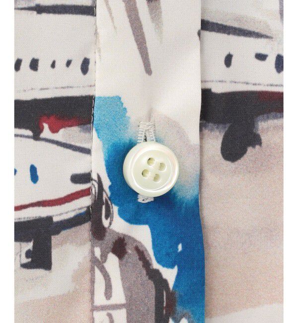  「ペイサージュプリントシャツワンピース」|ワンピース|