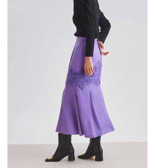 GRACE CONTINENTAL「レース切替マーメイドスカート」|スカート|