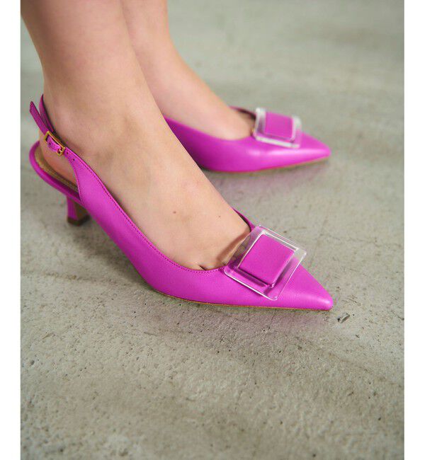 GRACE CONTINENTAL「FABIO RUSCONI スクエアバックルサンダル」|サンダル|