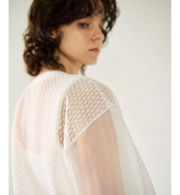 GRACE CONTINENTAL「シアードルマンニットカーディガン」|カーディガン|