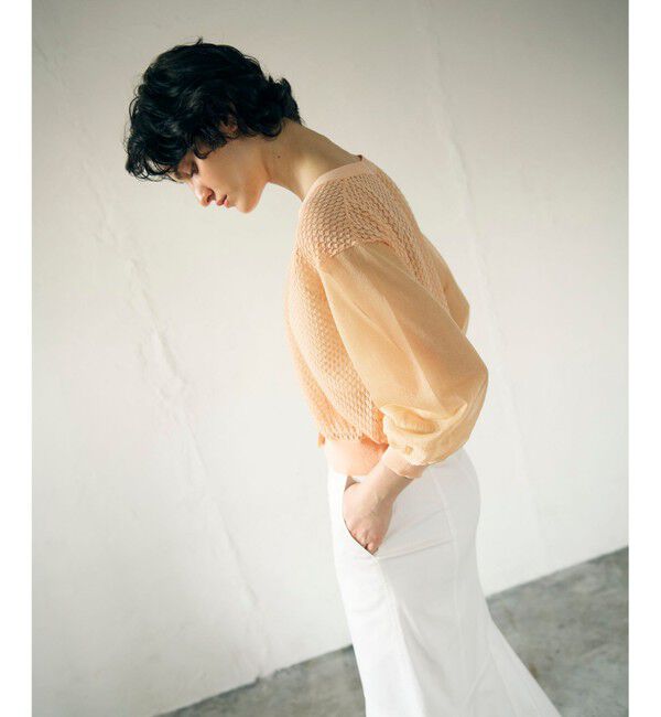 GRACE CONTINENTAL「シアードルマンニットカーディガン」|カーディガン|