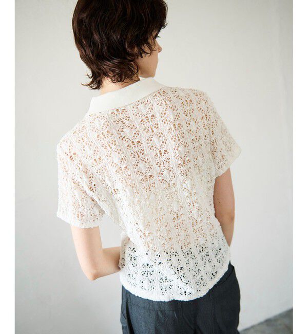 GRACE CONTINENTAL「レースカットスキッパートップ」|シャツ・ブラウス|