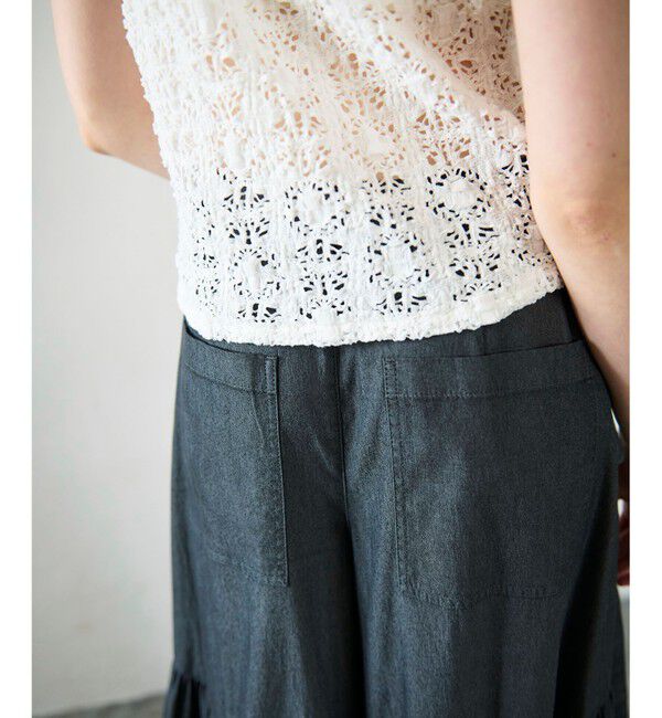 GRACE CONTINENTAL「レースカットスキッパートップ」|シャツ・ブラウス|