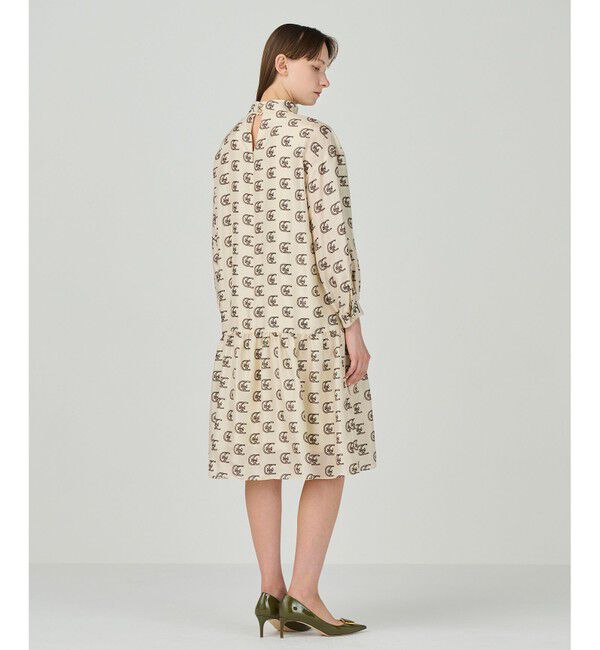 Grace Class「シルクモノグラムドレス」|ワンピース|