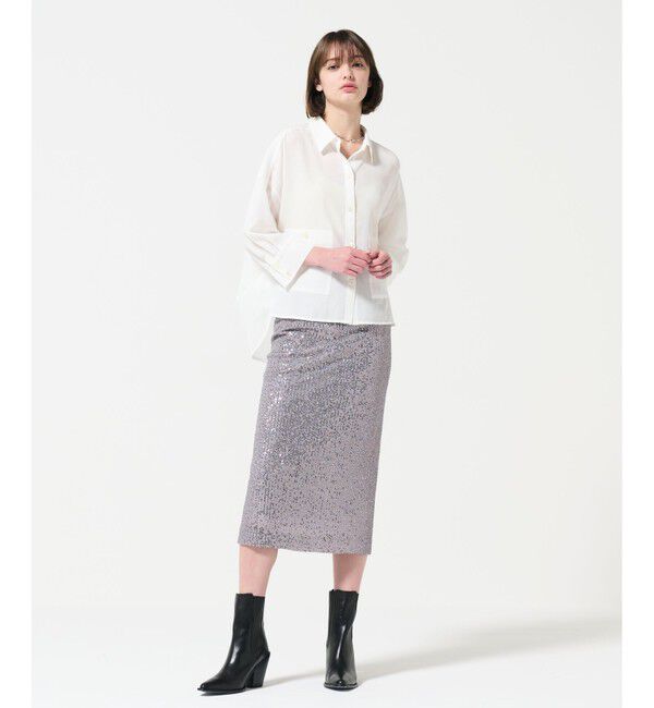 GRACE CONTINENTAL「スパンコールタイトスカート」|スカート|