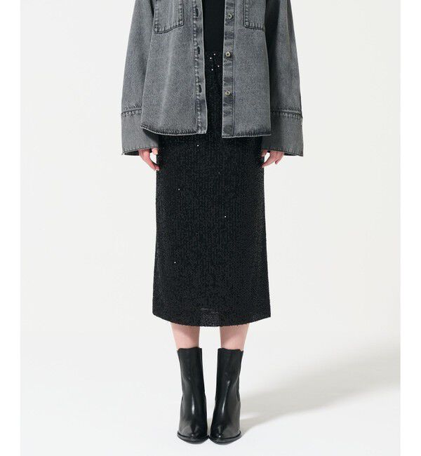 GRACE CONTINENTAL「スパンコールタイトスカート」|スカート|