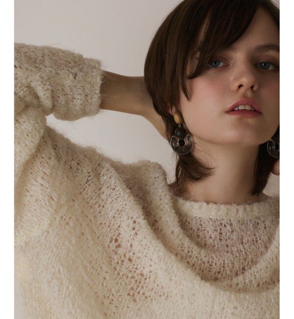  「フィルムヤーンニットトップ」|ニット・セーター|