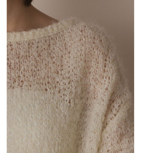  「フィルムヤーンニットトップ」|ニット・セーター|