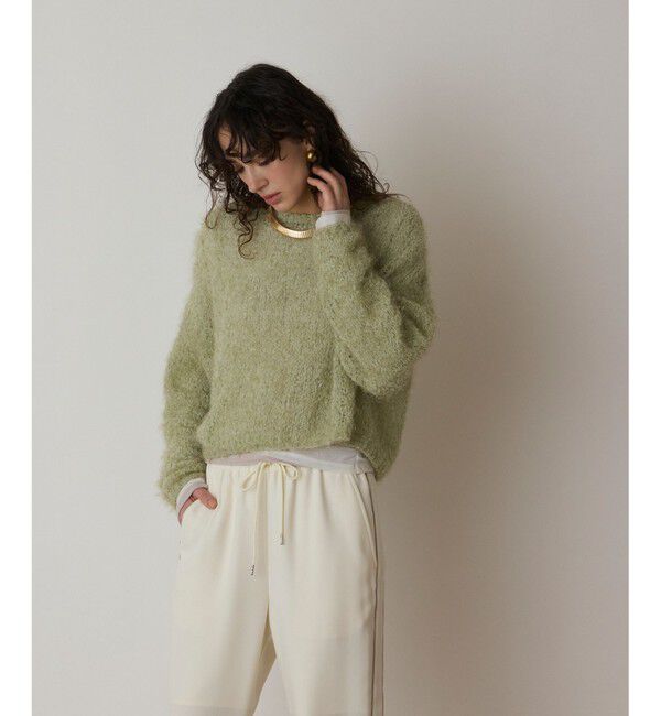  「フィルムヤーンニットトップ」|ニット・セーター|