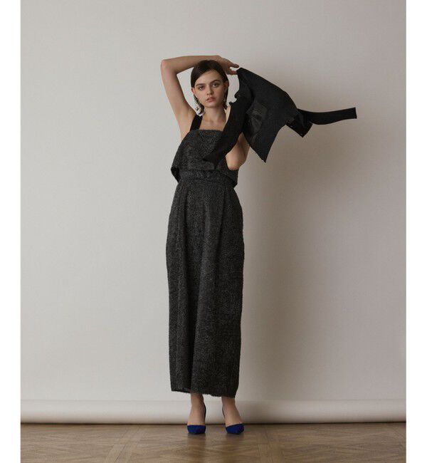  「カットジャガードサロペット」|オールインワン|