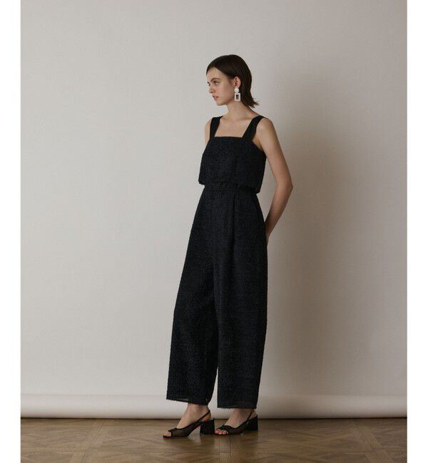  「カットジャガードサロペット」|オールインワン|