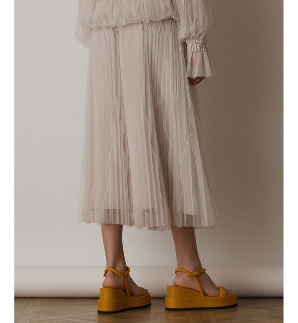  「チュールマチプリーツスカート」|スカート|