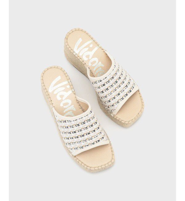  「VIDORRETA ホワイトメッシュサンダル」|サンダル|ホワイト