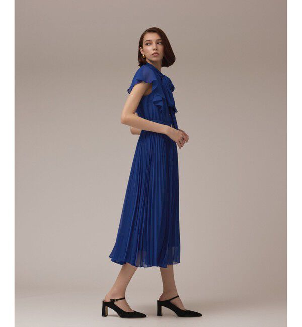 GRACE CONTINENTAL「ボウタイプリーツドレス」|ワンピース|