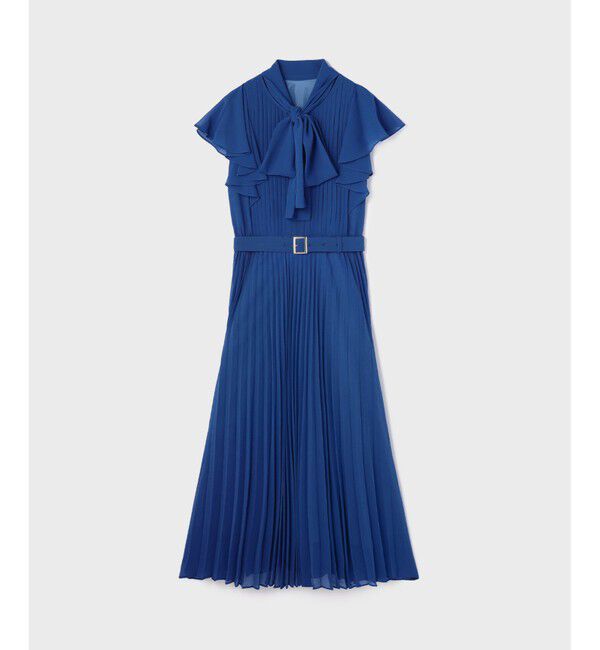 GRACE CONTINENTAL「ボウタイプリーツドレス」|ワンピース|