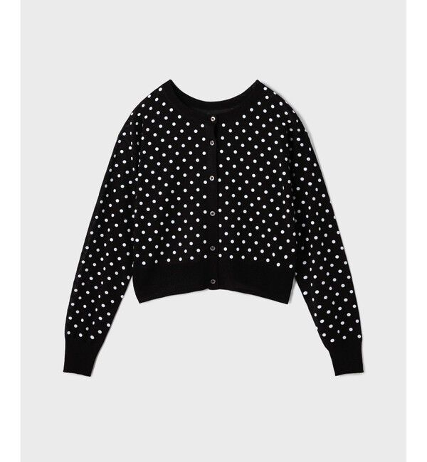 Diagram「ドットフロッキーニットカーディガン」|カーディガン|