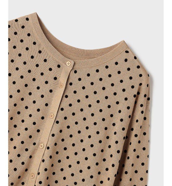 Diagram「ドットフロッキーニットカーディガン」|カーディガン|