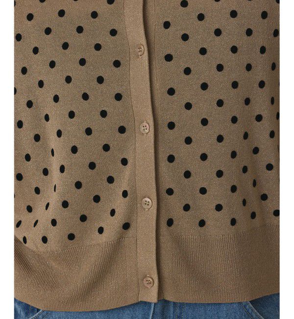 Diagram「ドットフロッキーニットカーディガン」|カーディガン|