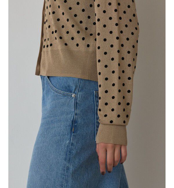 Diagram「ドットフロッキーニットカーディガン」|カーディガン|