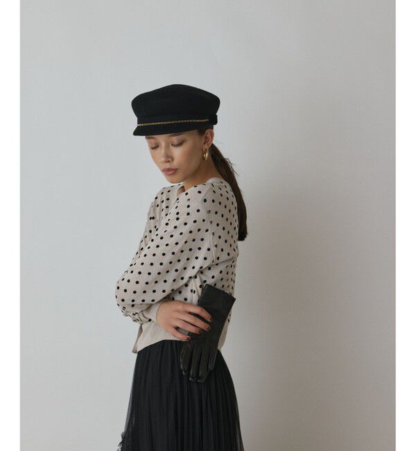 Diagram「ドットフロッキーニットカーディガン」|カーディガン|