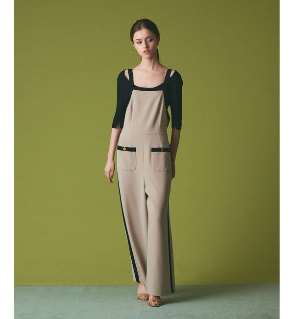 Grace Class「トリアセバイカラーサロペット」|オールインワン|ベージュ